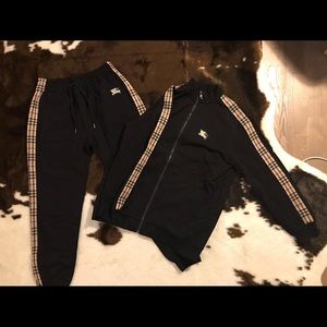 Burberry track suit